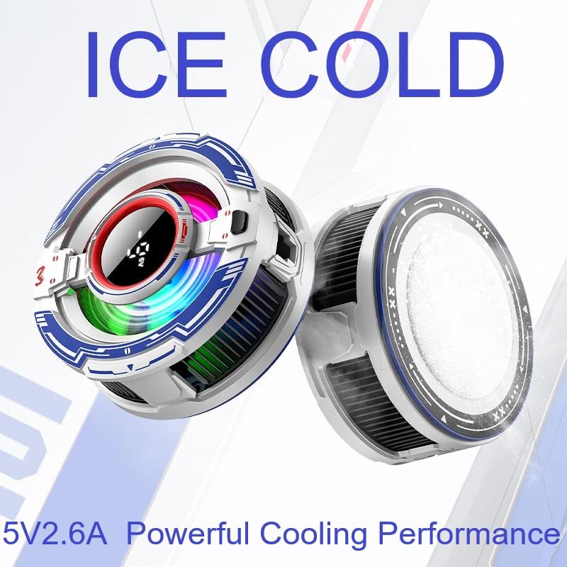 MEMO CX16 Mobile Phone Cooling Fan | Magnetic Semiconductor Cooler | Ultra-Quiet | Fast Cooling | Gaming Radiator for Android & iPhone