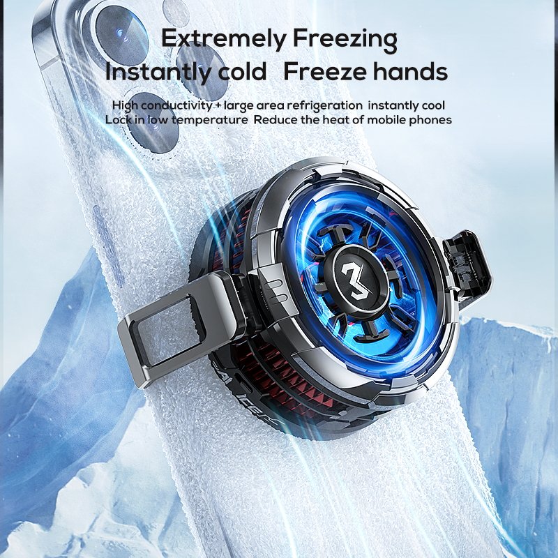 MEMO CX08 Mobile Phone Cooling Fan | Magnetic Semiconductor Cooler | Ultra-Fast Cooling | Silent Gaming Radiator | Android & iPhone Compatible