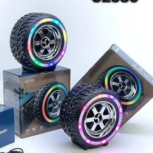 Wheel Speaker – Portable RGB Bluetooth Speaker with LED Light Show | Wireless Steering Wheel Design Speaker