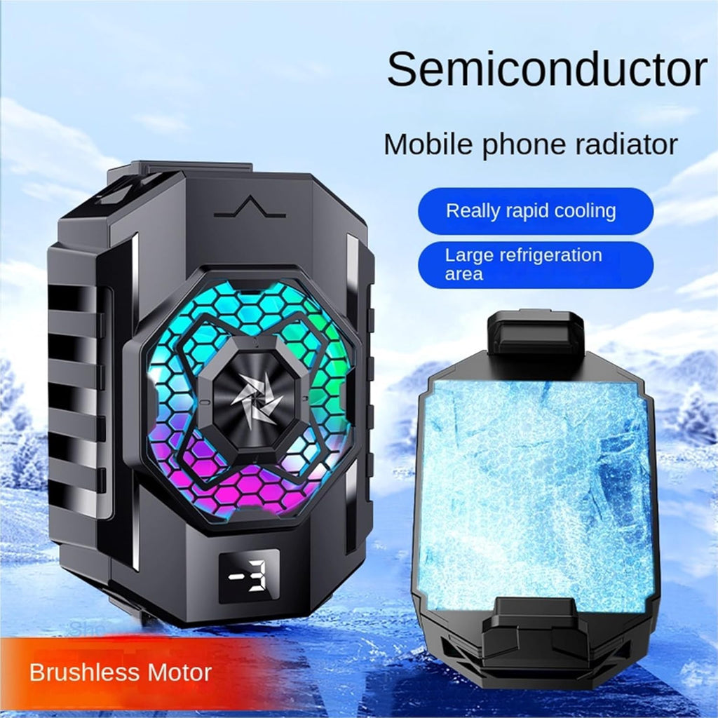 SL-31 Mobile Phone Cooling Fan | Magnetic Semiconductor Gaming Cooler | Ultra-Quiet RGB Phone Radiator for Android & iPhone