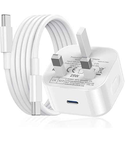 25W USB-C Fast Charging Adapter Compatible with Apple Devices