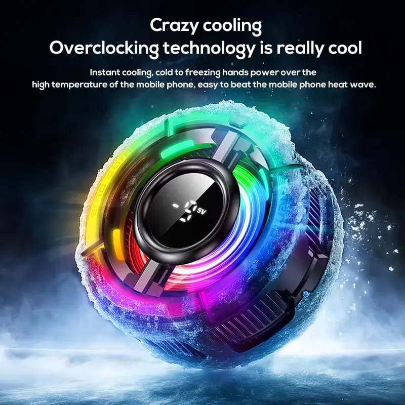 MEMO CX17 Mobile Phone Cooling Fan | Magnetic Semiconductor Cooler | Ultra-Fast Cooling | Ultra-Quiet | Gaming Radiator for Android & iPhone